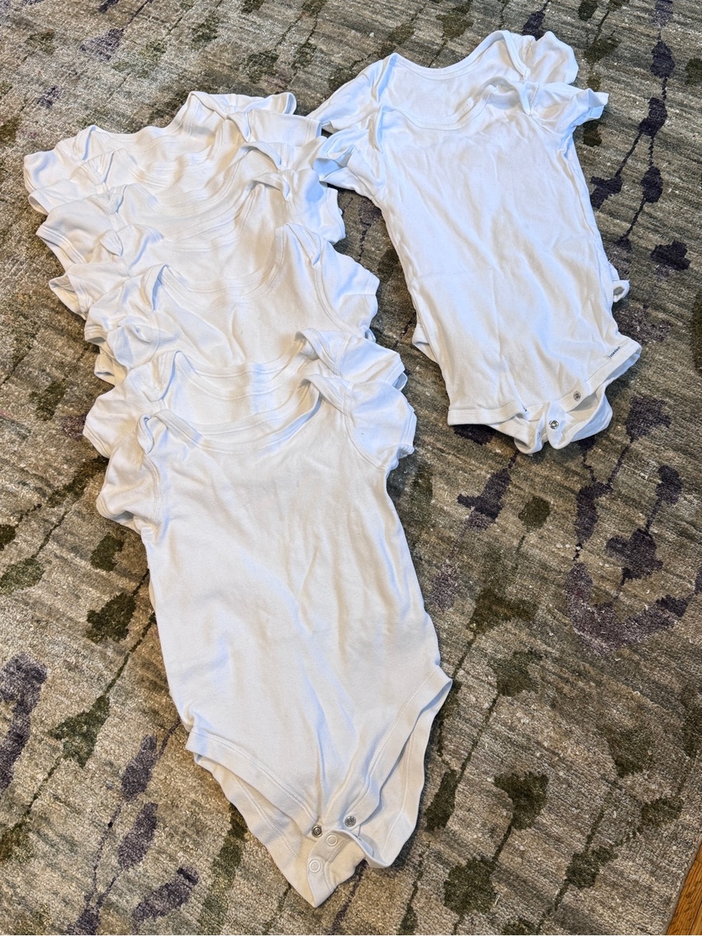 9 Baby Short Sleeve Onesies